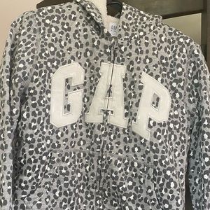 Grey GAP Cheetah Print Jacket